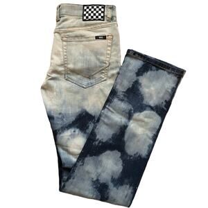 VANS Bleached Five Pocket Straight Leg Mid-Rise Jeans size 7